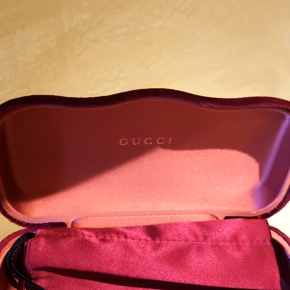 Brand new red gucci sunglass case